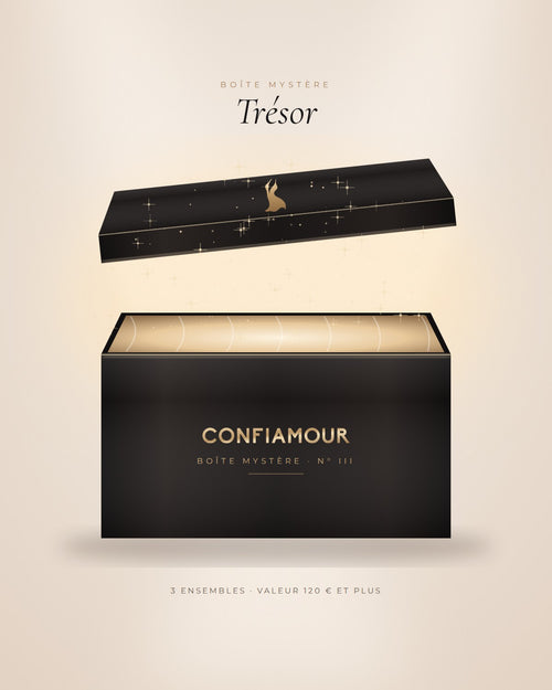 Boîte Mystère Trésor Confiamour : coffret cadeau de lingerie surprise