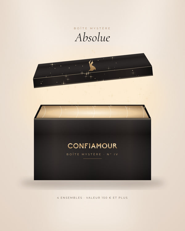 Boîte Mystère Absolue Confiamour : coffret cadeau de lingerie surprise