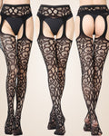 Noir – dentelle florale